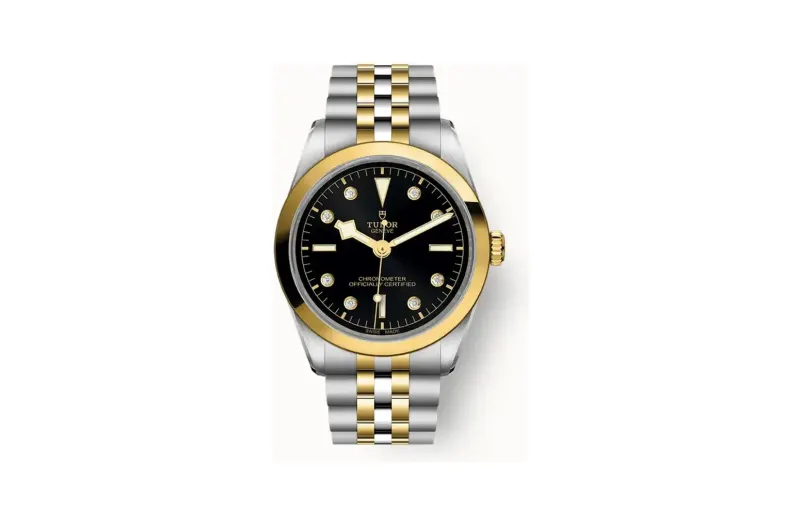 Tudor Black Bay One 36 S&G, 36mm steel and yellow gold case, Diamond-set dial