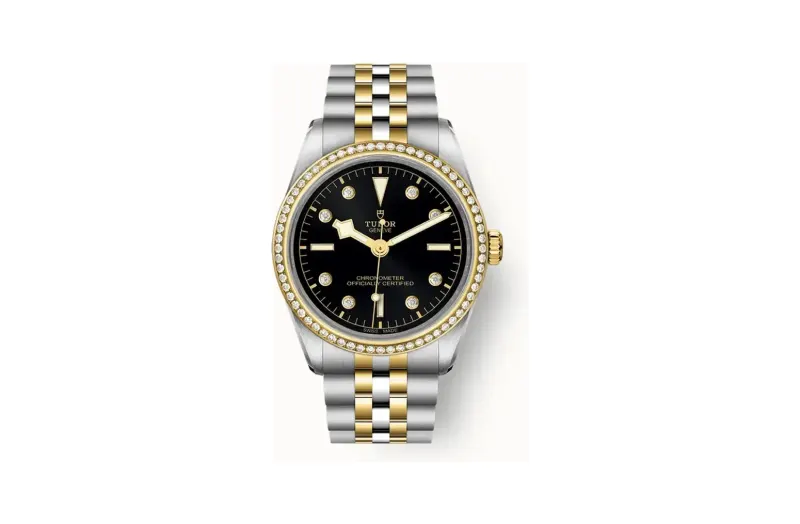 Tudor Black Bay One 36 S&G, 36mm steel and yellow gold case, Diamond-set dial