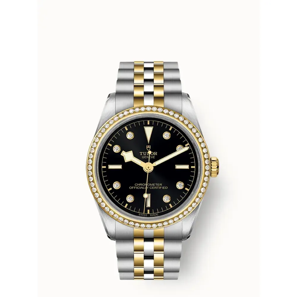 Tudor Black Bay One 36 S&G, 36mm steel and yellow gold case, Diamond-set dial