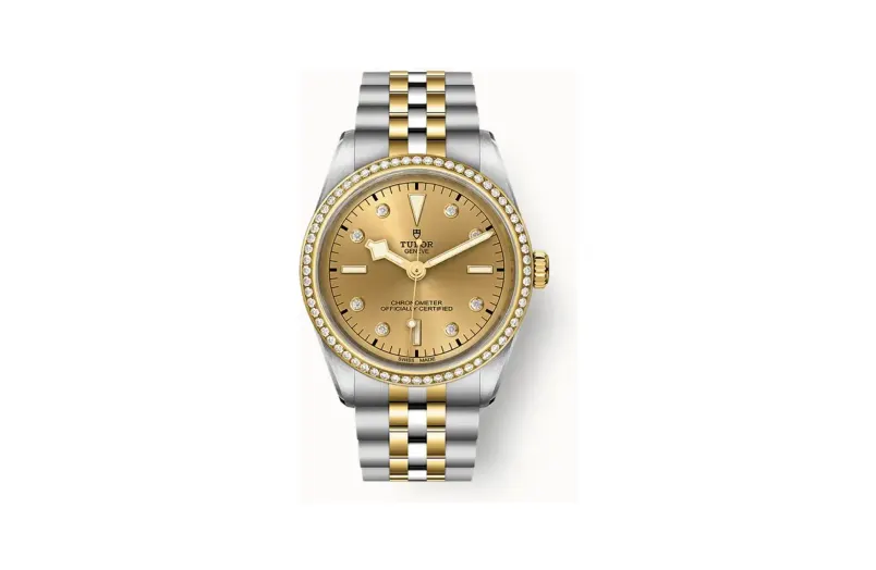 Tudor Black Bay One 36 S&G, 36mm steel and yellow gold case, Diamond-set dial