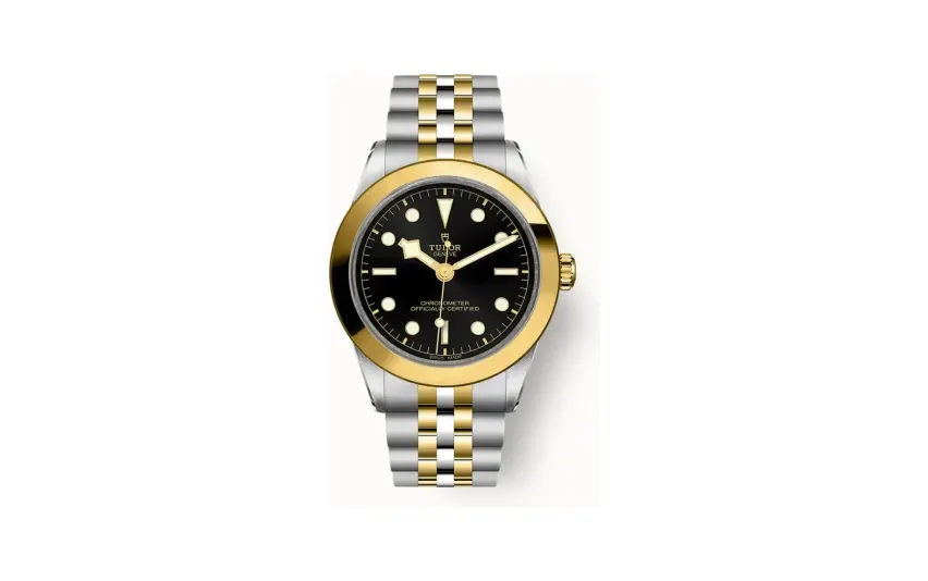 Tudor Black Bay One 39 S&G, 39mm steel case, Yellow gold bezel