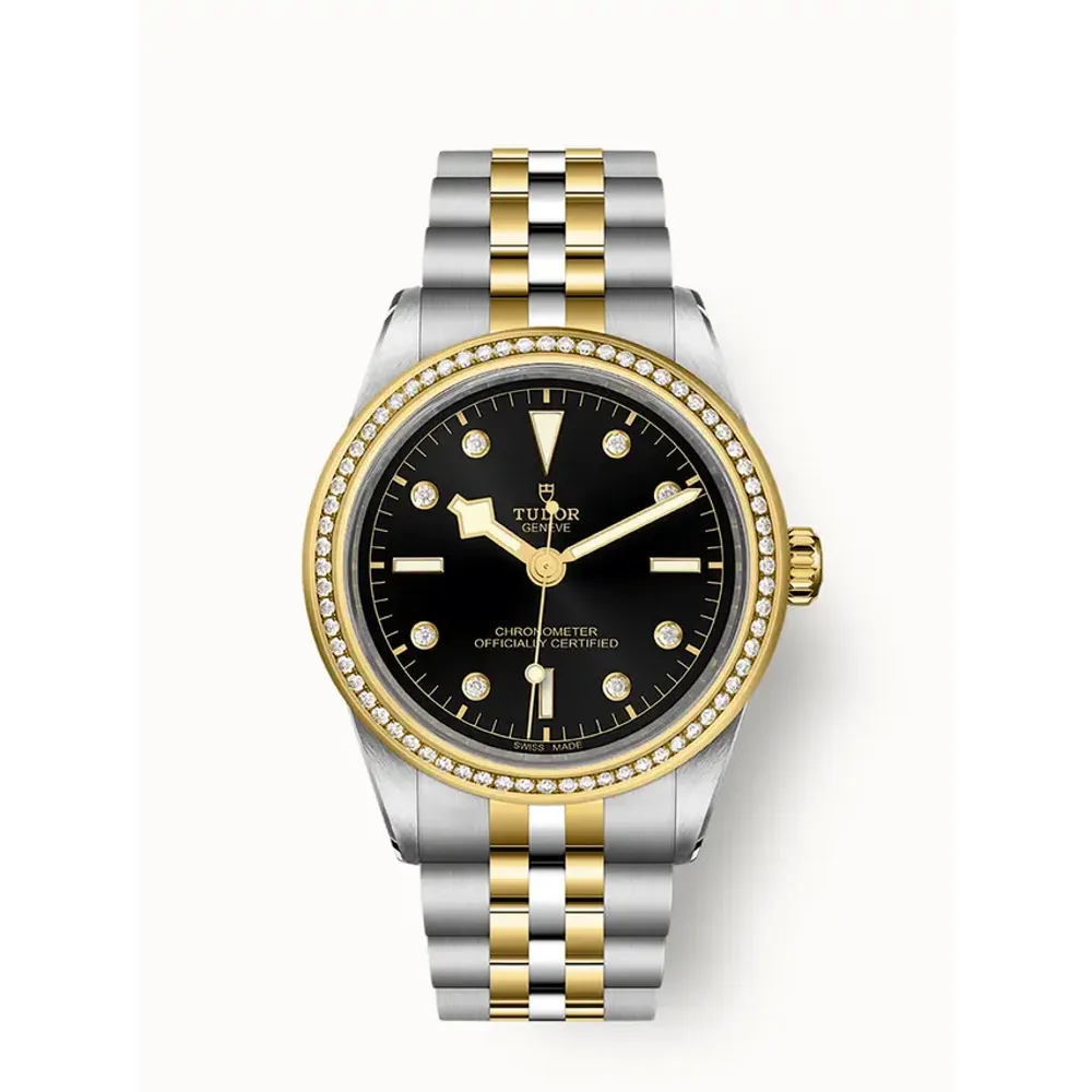 Tudor Black Bay One 39 S&G, 39mm steel case, Diamond-set dial