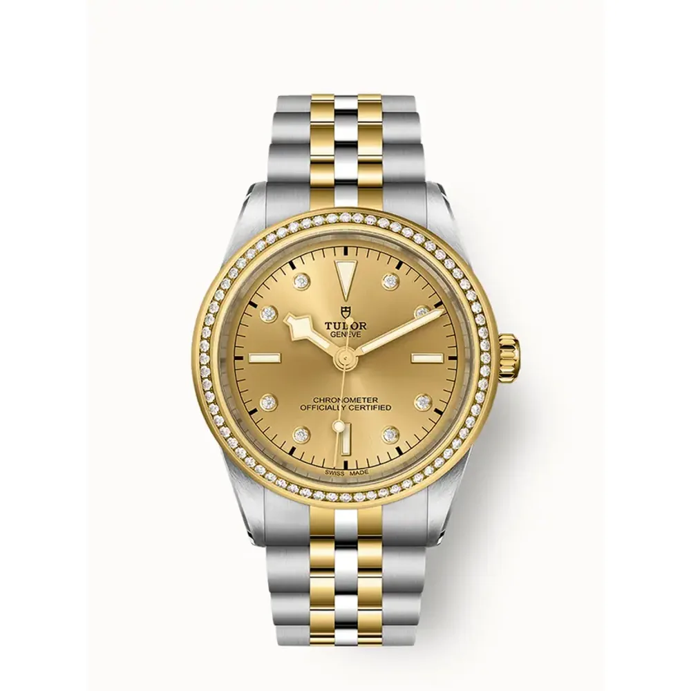 Tudor Black Bay One 39 S&G, 39mm steel case, Diamond-set dial
