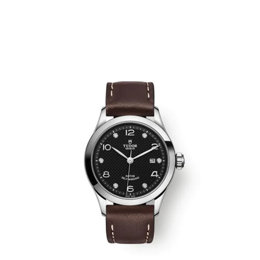 Tudor 1926 28 Stainless Steel / Black - Diamond / Strap