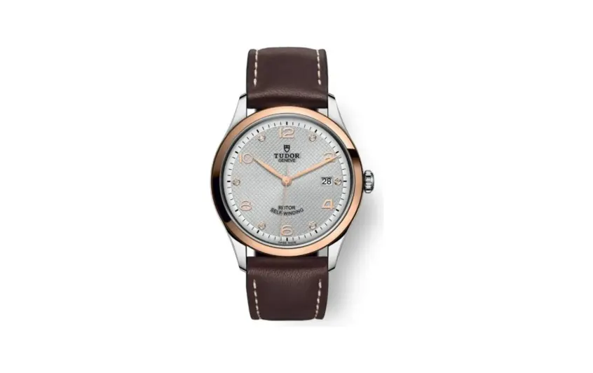 Tudor 1926 39 Stainless Steel / Rose Gold / Silver - Diamond / Strap