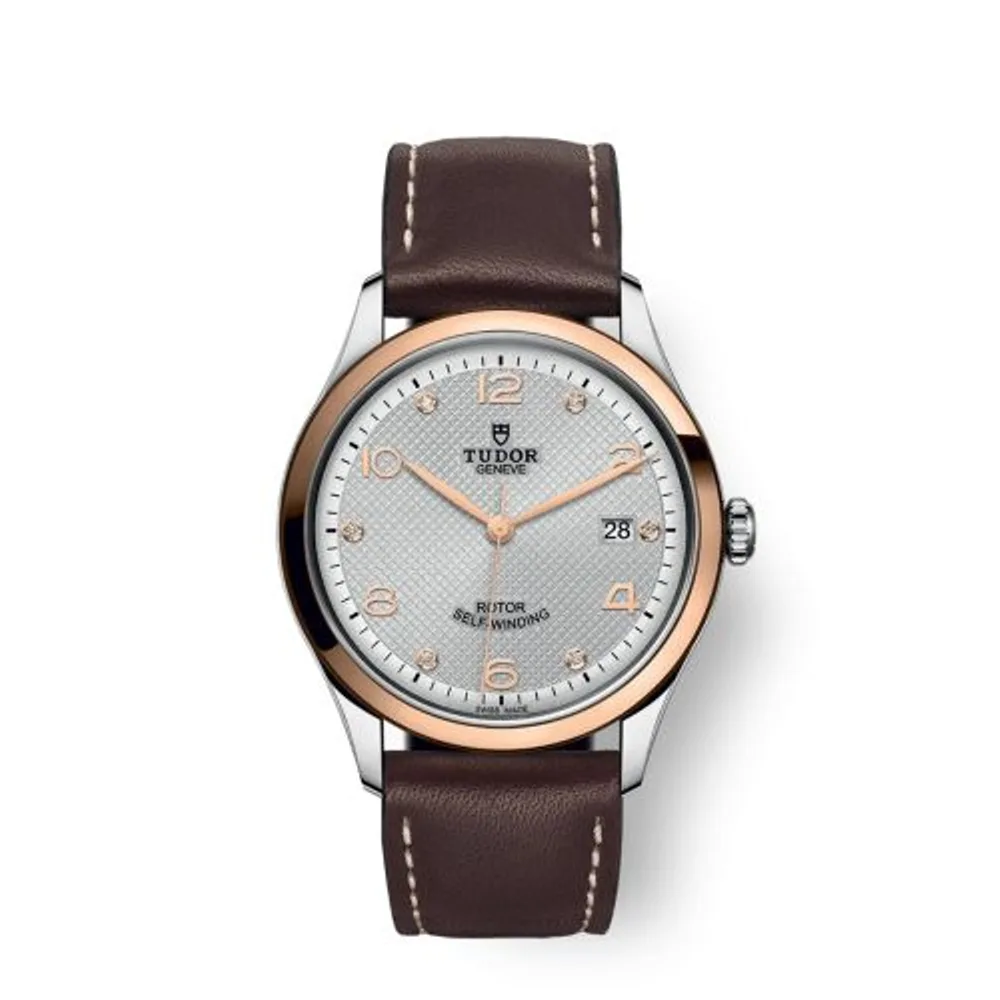Tudor 1926 39 Stainless Steel / Rose Gold / Silver - Diamond / Strap