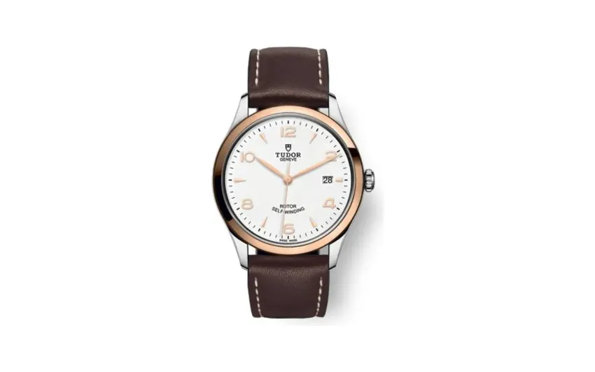 Tudor 1926 39 Stainless Steel / Rose Gold / White / Strap