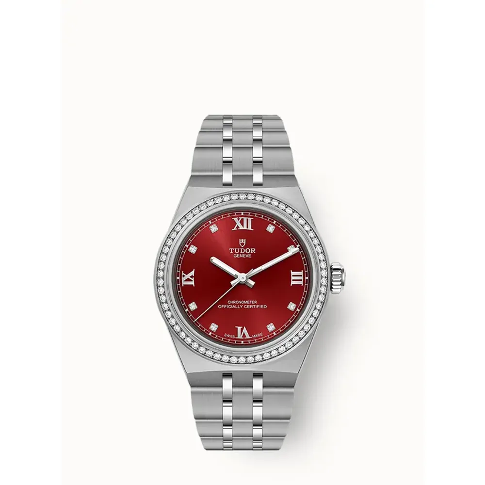 Tudor Royal, 30mm steel case, Burgundy dial