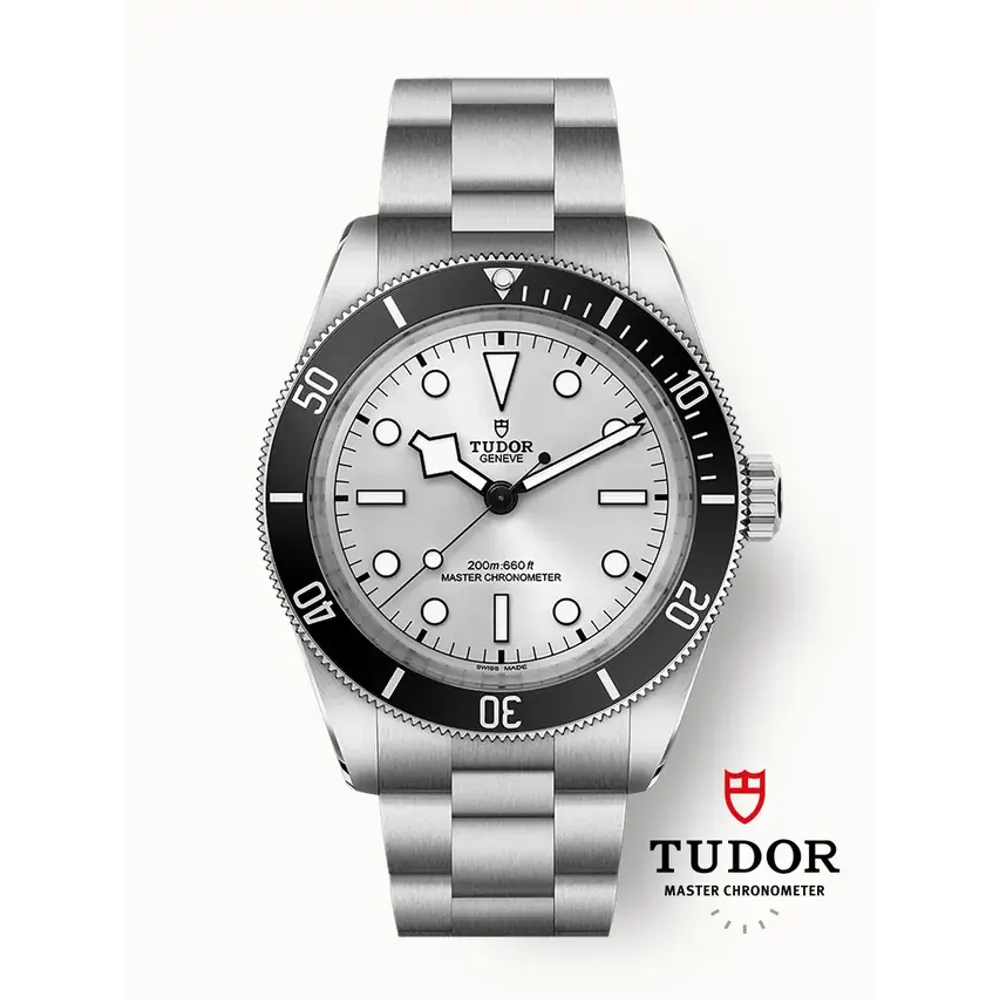 Tudor Black Bay 68, 43mm steel case, Silver dial
