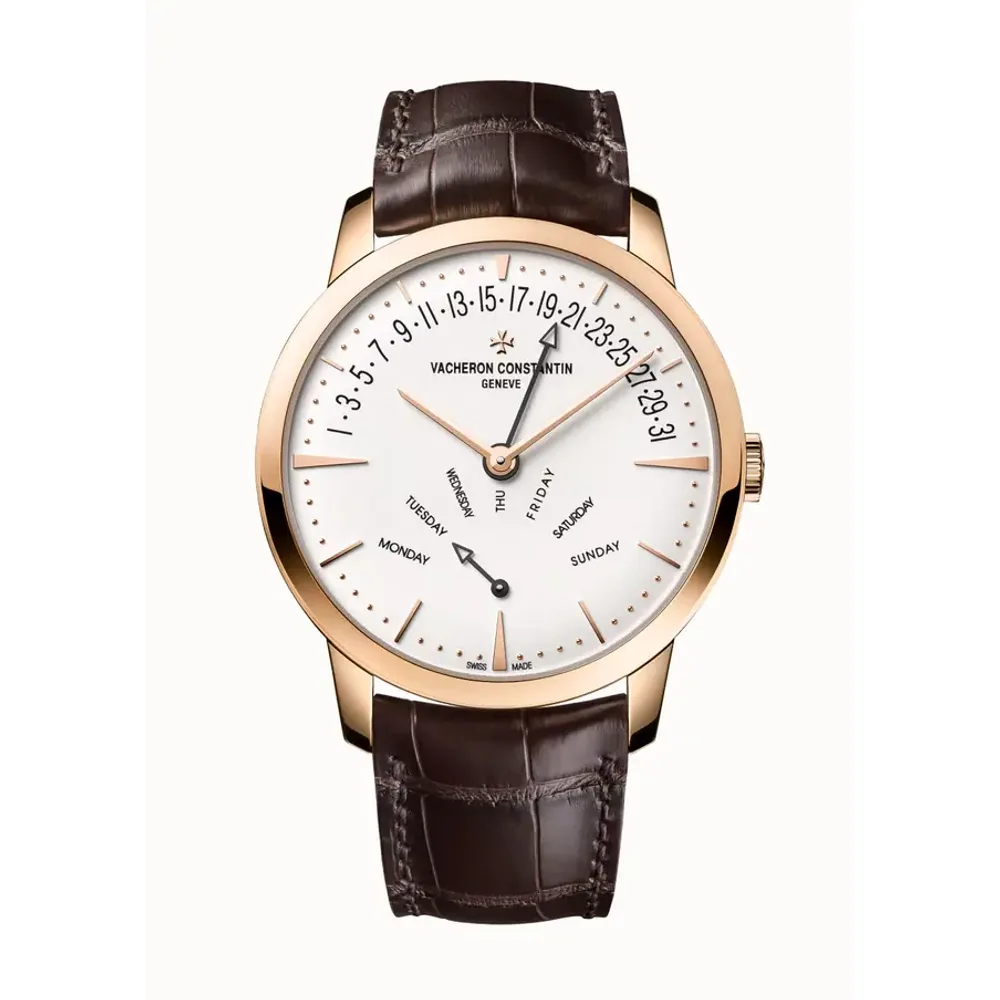 Vacheron Constantin Patrimony retrograde day-date, 42.5 mm Pink Gold