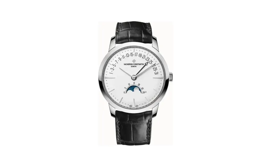 Vacheron Constantin Patrimony moon phase retrograde date, 42.5 mm White Gold