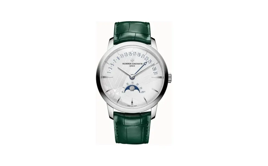 Vacheron Constantin Patrimony moon phase retrograde date, 42.5 mm White Gold