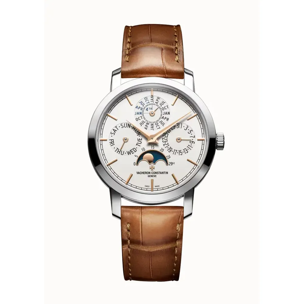 Vacheron Constantin Traditionnelle perpetual calendar ultra-thin, 36.5 mm White Gold