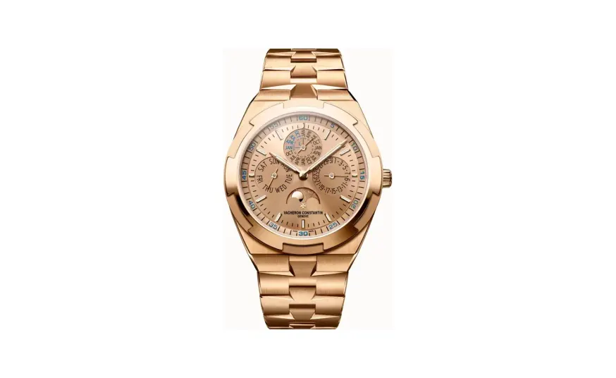 Vacheron Constantin Overseas perpetual calendar ultra-thin, 41.5 mm Pink Gold