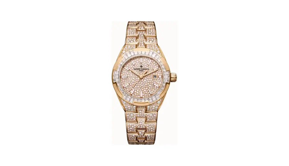 Vacheron Constantin Overseas self-winding high jewellery, 35 mm Pink Gold