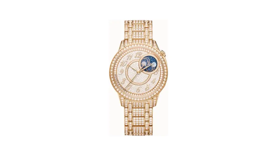 Vacheron Constantin Égérie moon phase jewellery, 37 mm Pink Gold
